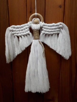 Macramé dekorace anděl macramé anděl