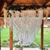Macramé dekorace Svatební tapiserie