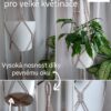 Macramé závěs na květináč