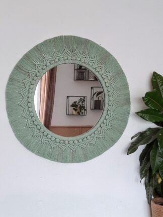 Kulaté zrcadlo Boho 47cm